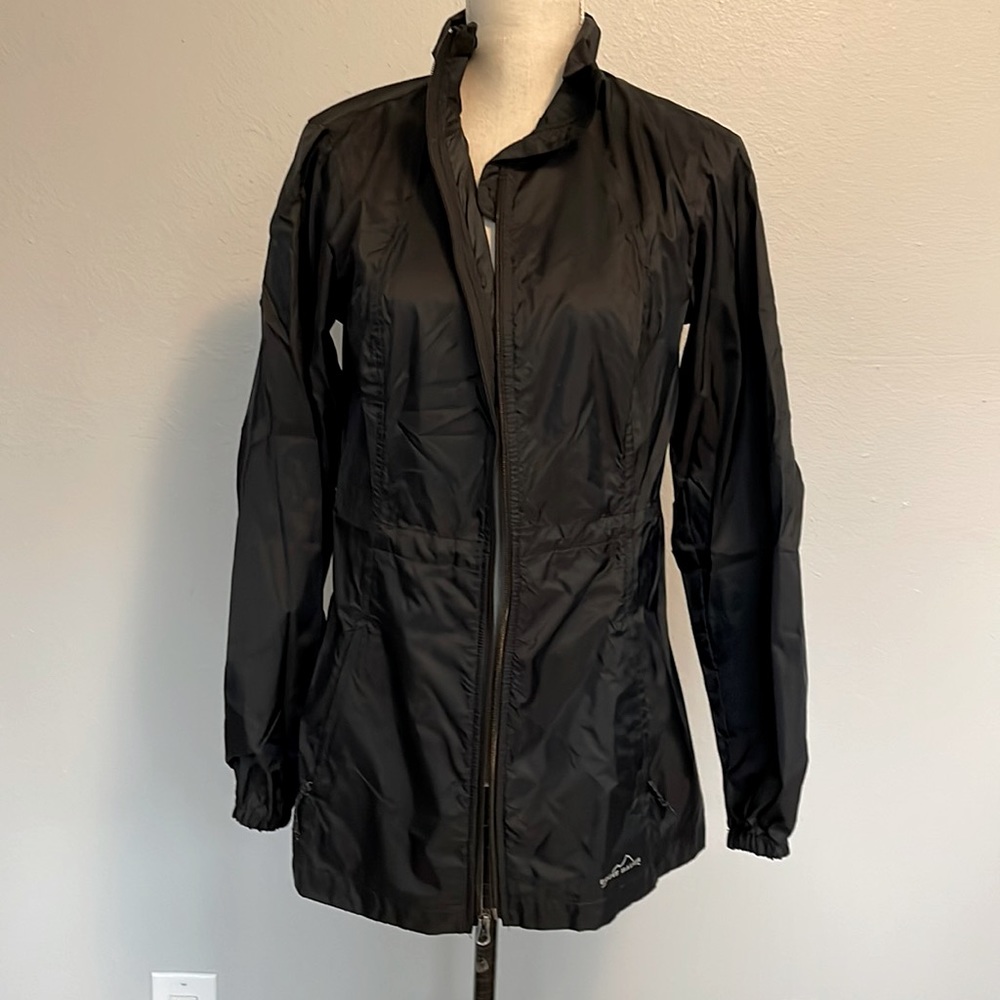 Eddie Bauer black light rain jacket